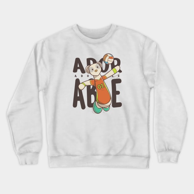 Cute Animal Character Crewneck Sweatshirt by Alsiqcreativeart